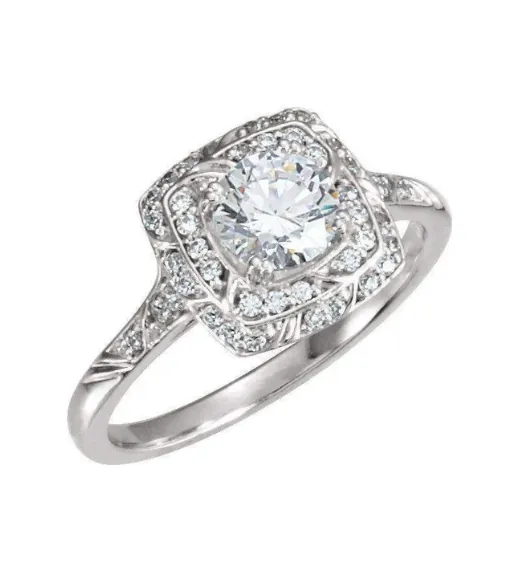 Natural Diamond Engagement Ring